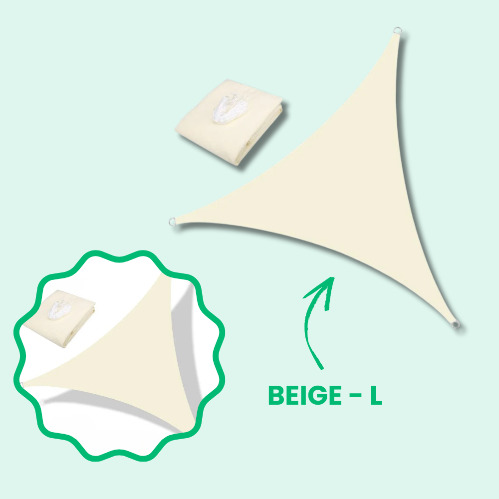 Jardioui Beige / L (5x5x5M) Voile d'Ombrage Triangulaire Imperméable