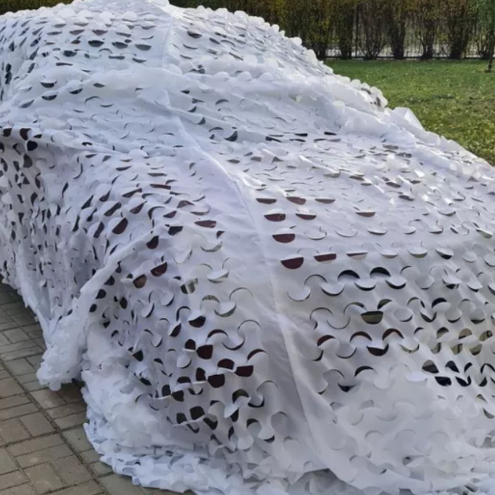 Jardioui Voile d'ombrage Camouflage Blanc