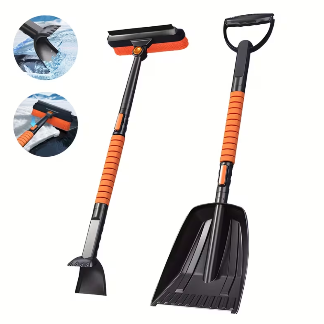 Outil Déneigement 4-en-1 Compact pour Voiture