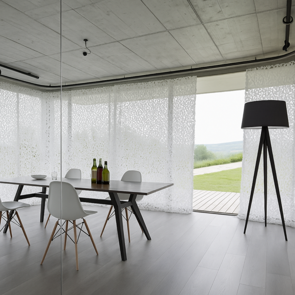 Voile d'ombrage Camouflage Blanc