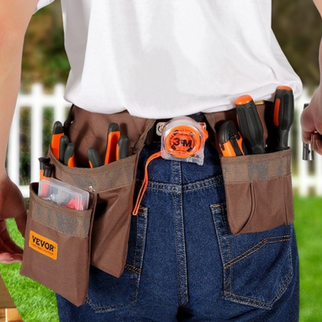 Ceinture à Outils Compacte & Résistante (Outils non inclus)