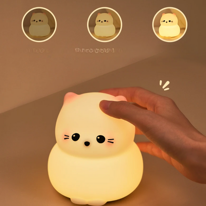 Veilleuse Chaton Doux Lumineux