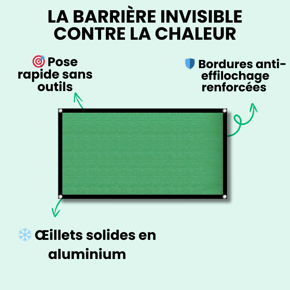 Voile d'Ombrage Rectangulaire Premium