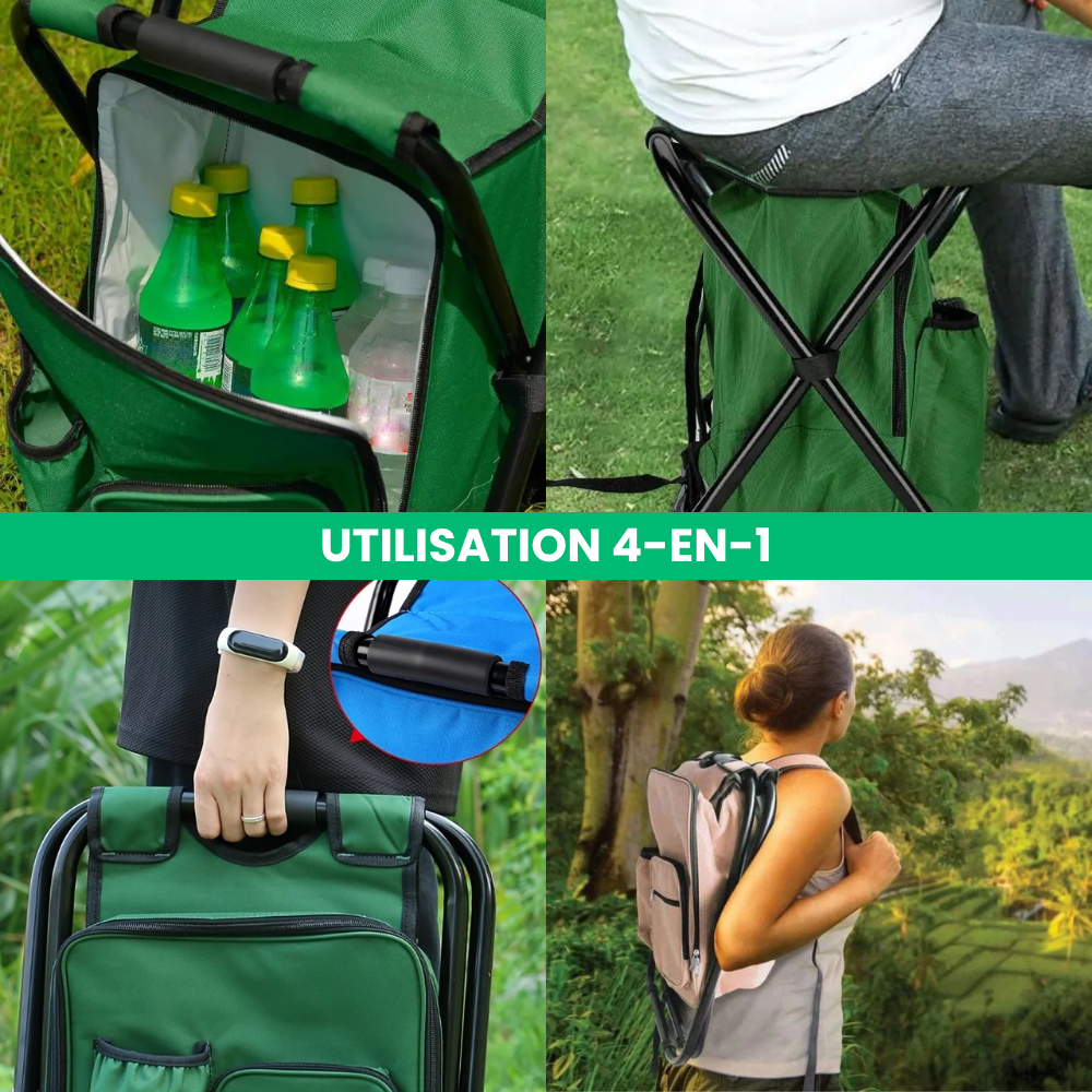 Chaise Sac à Dos 3-en-1 Ultime