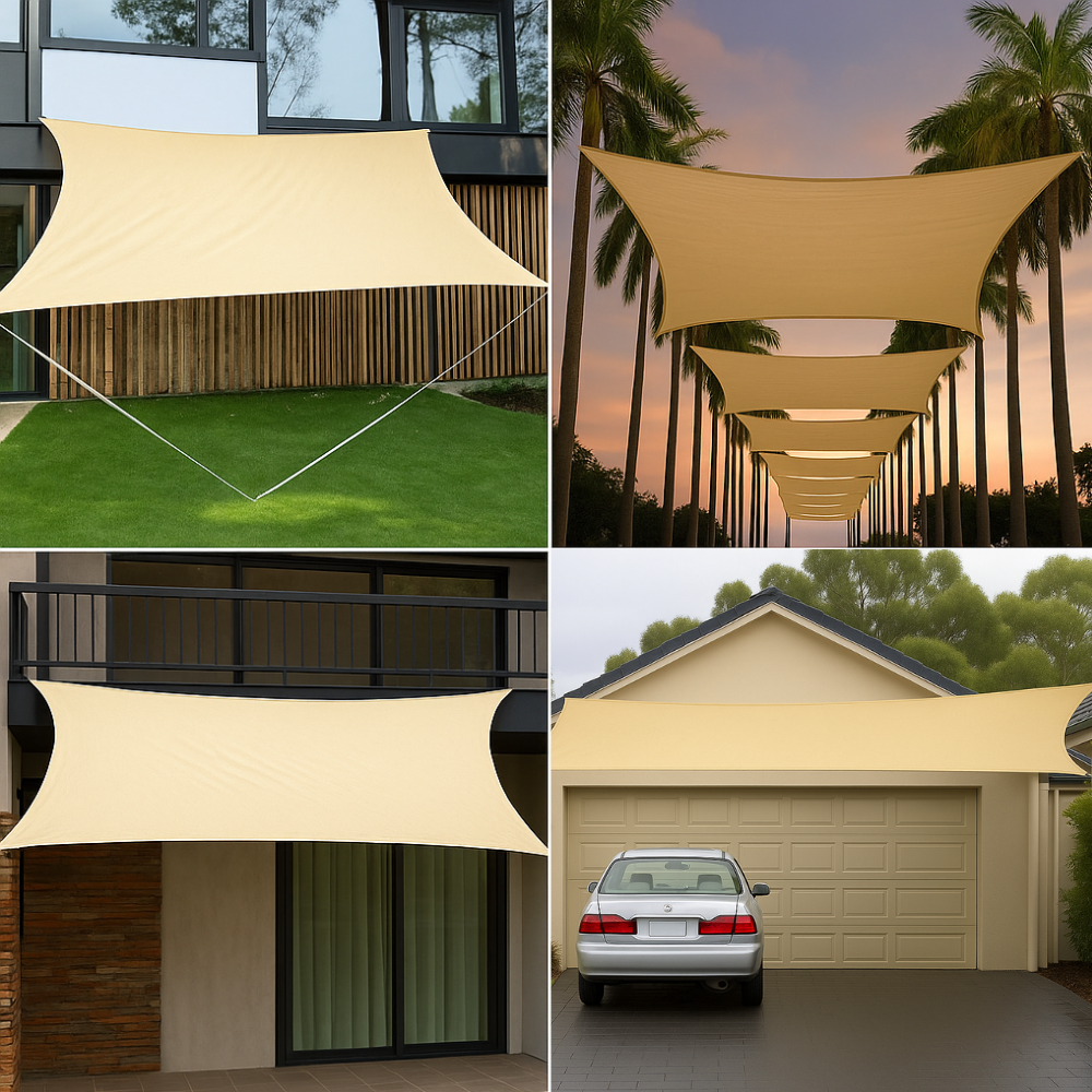 Voile d'Ombrage Rectangulaire Imperméable