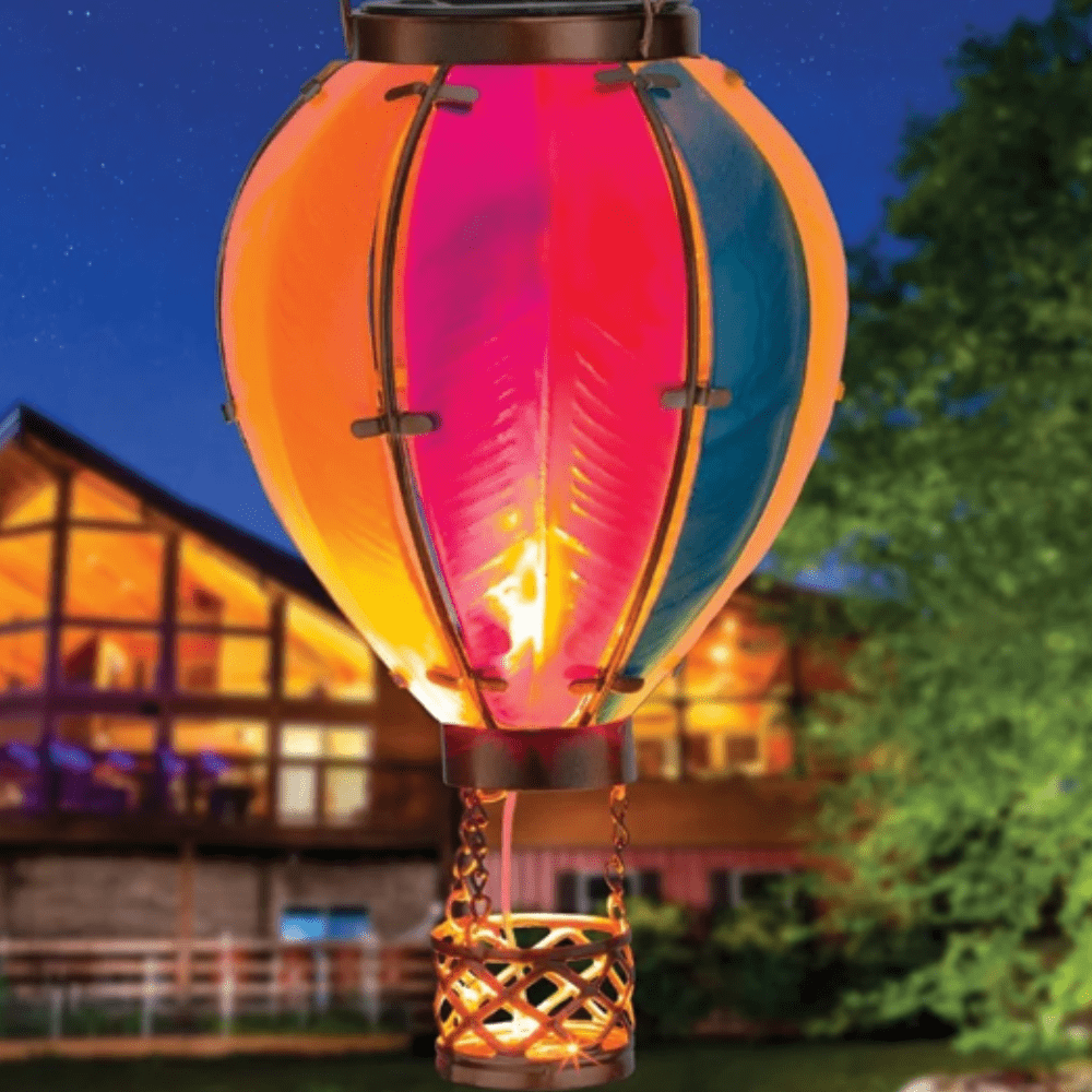 Jardioui 1 Lanterne (39.90 €/ pcs) Lanterne Solaire Féerique Ballon à Air Chaud