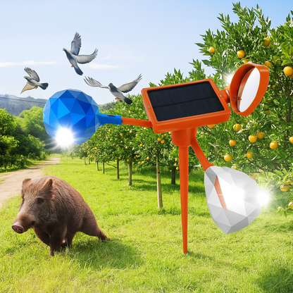 Jardioui 1 Répulseur (29.90 €/ pcs) Répulseur Solaire Intelligent Multi-Zone pour Animaux