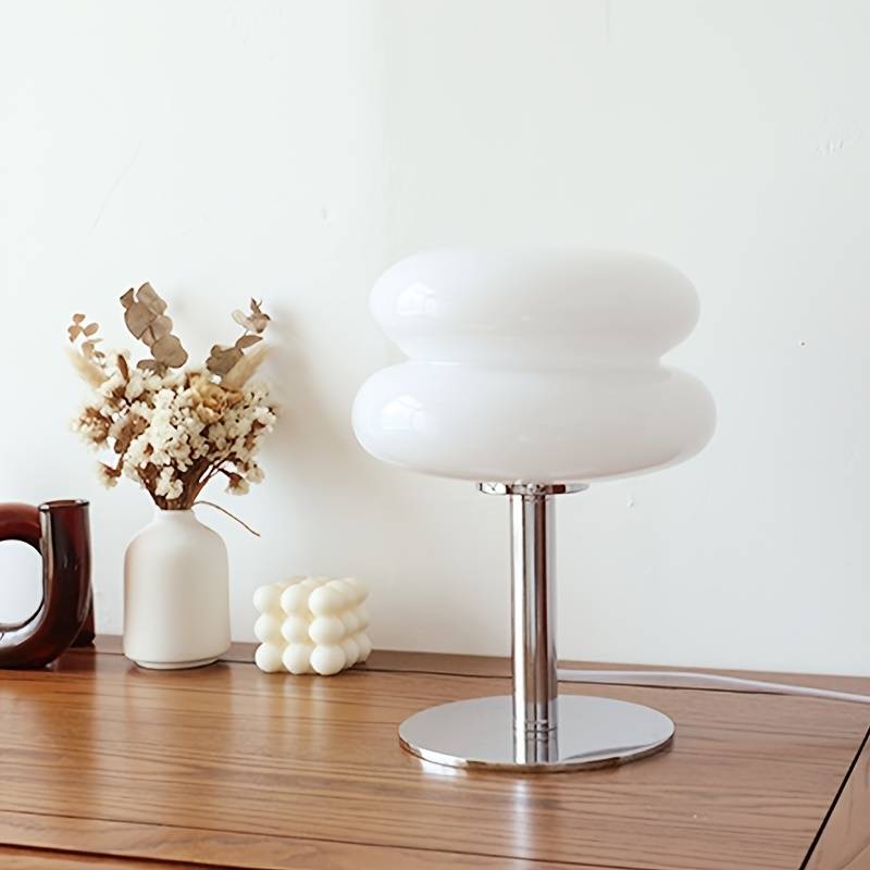 Jardioui Blanc Lampe Champignon Trichromatique Ajustable