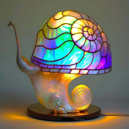 Jardioui Escargot Lampe de Table Champignon Mystique