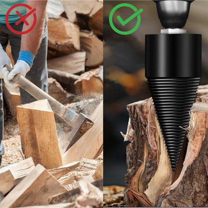 Jardioui Fendeur de Bûches Conique Ultra-Robuste