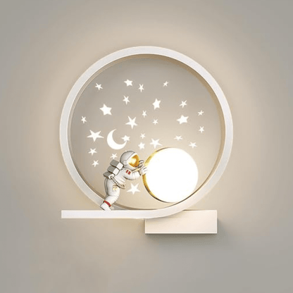 Jardioui Gauche Applique Murale LED Fantaisiste pour Enfant Astronaute