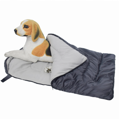 Jardioui Gris Sac de Couchage Extérieur Ultra-Confort pour Chien