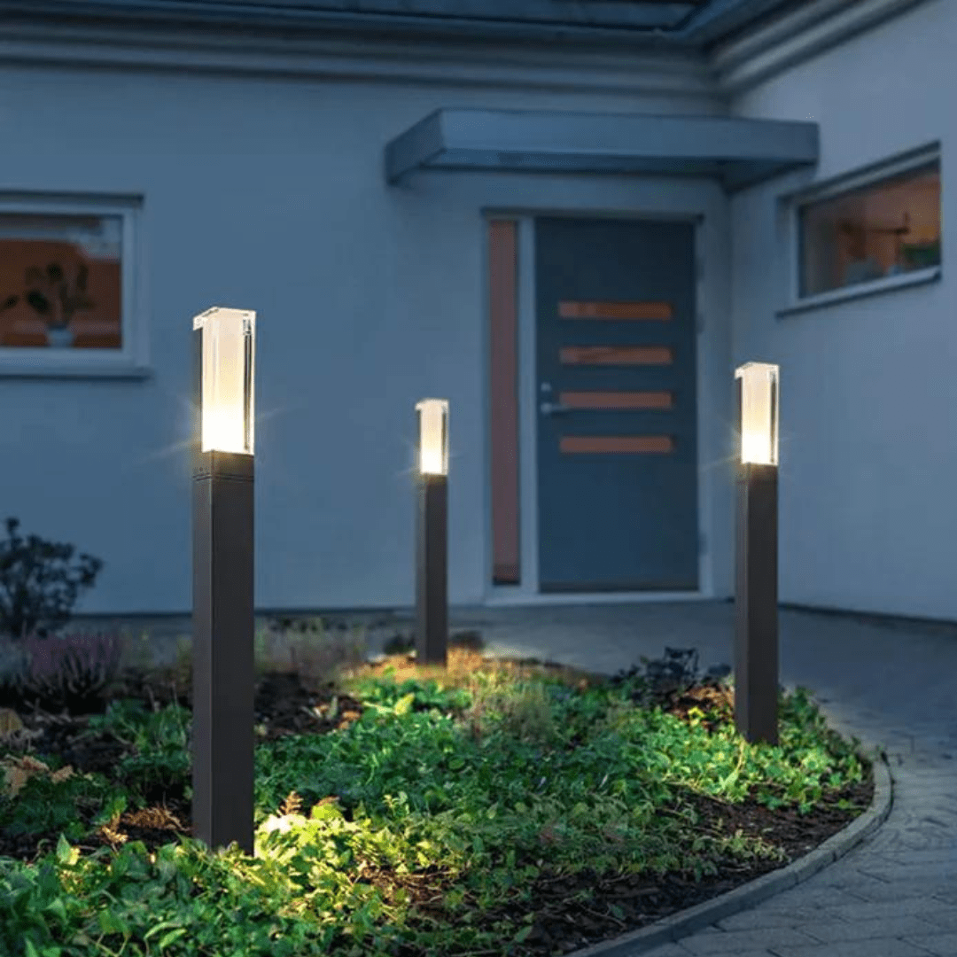 Jardioui Lampe Pilier LED Moderne Éclatante