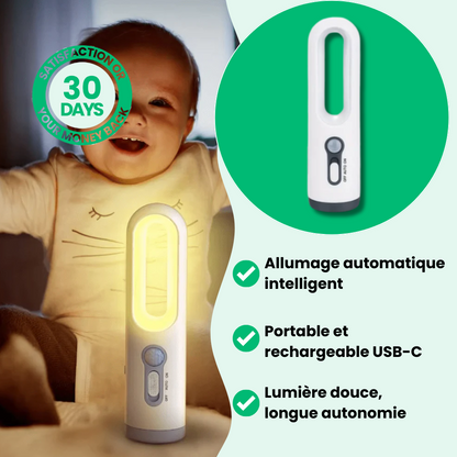 Jardioui Lampe Veilleuse Détecteur de Mouvement Rechargeable