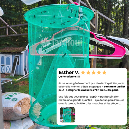 Jardioui Piège à mouches Suspendu d'Extérieur Ultra Efficace