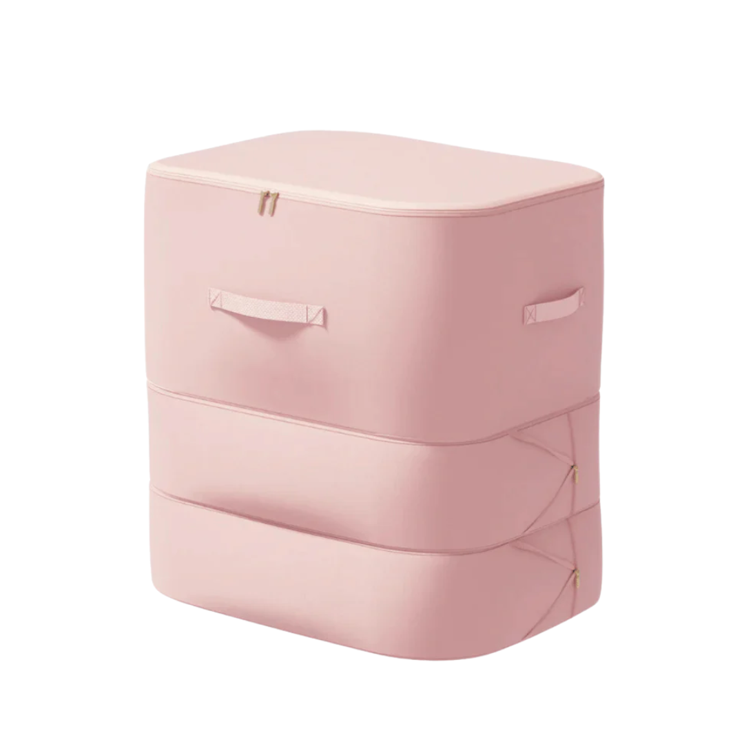 Jardioui Rose / L (52x42x60ccm) Sac Rangement Max Volume Compact