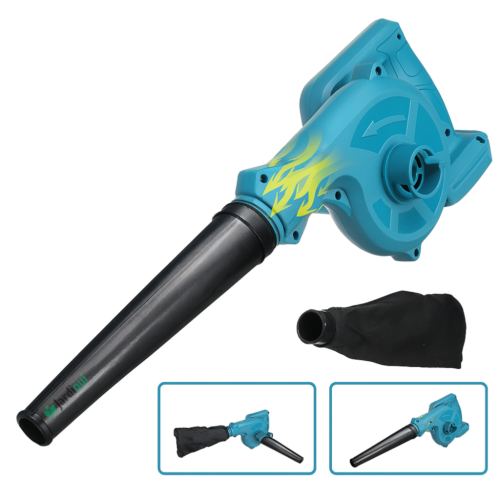 Jardioui Souffleur-Aspirateur Électrique Pro Sans Fil (+ Batterie Offerte)