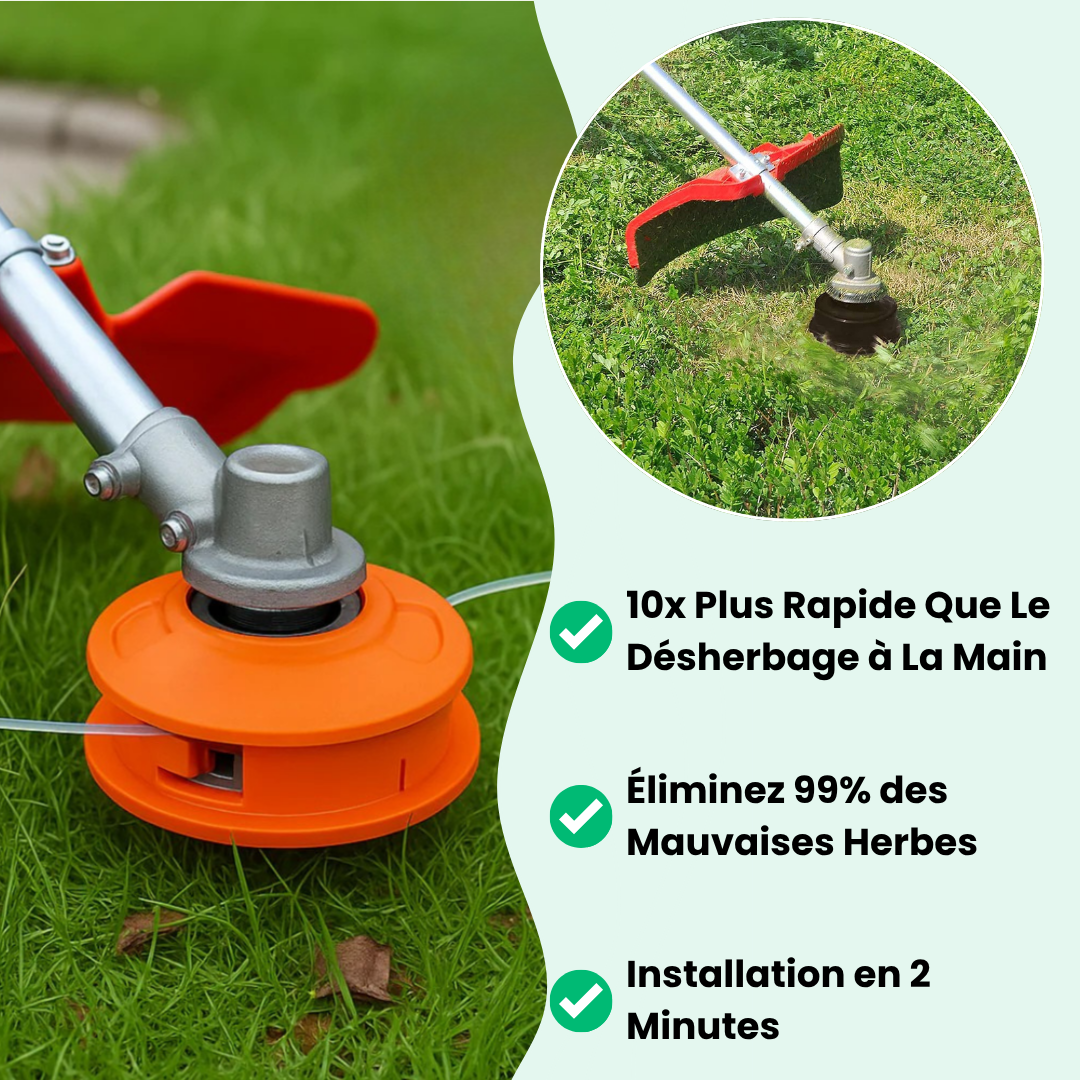 Jardioui Tête de Débroussailleuse Incassable - JardiBlade PRO