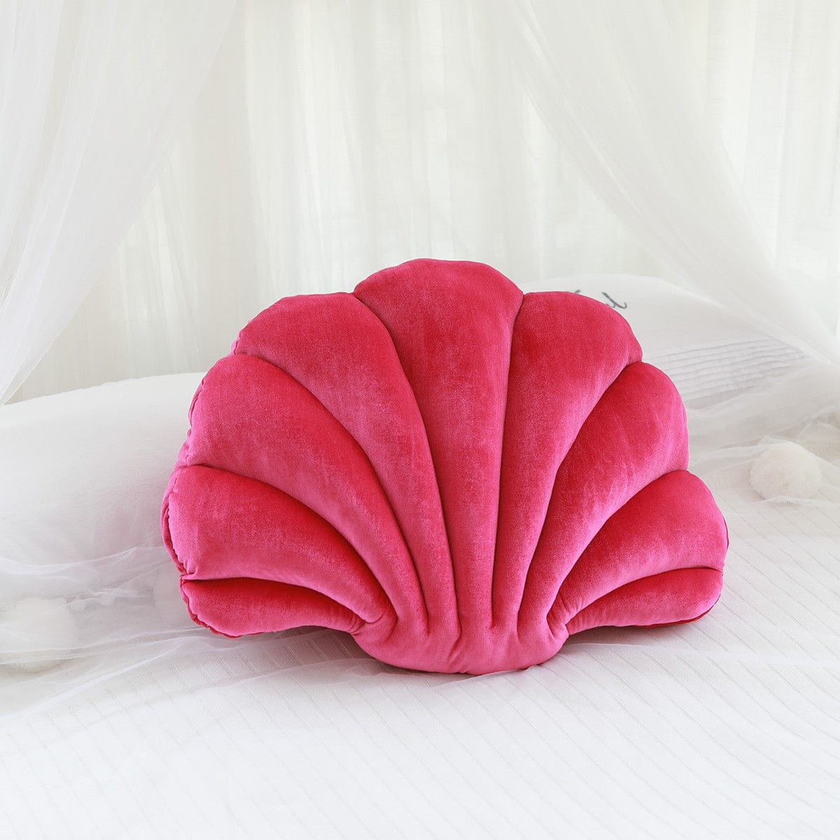 frJardioui Coussin Coussin Coquillage en Velours