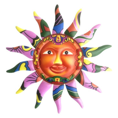 frJardioui Rose Décoration Murale Extérieure "Soleil Inca"