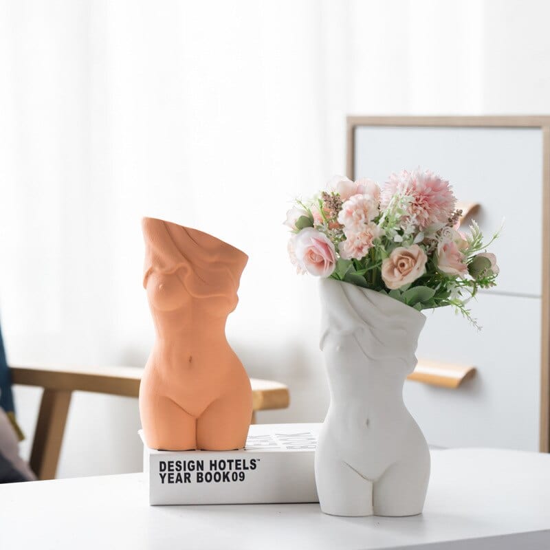frJardioui Vase Corps de Femme en Céramique