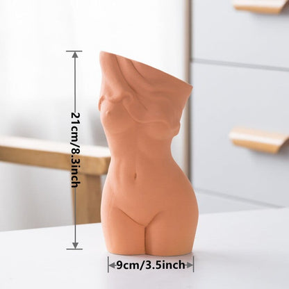 frJardioui Vase Corps de Femme en Céramique