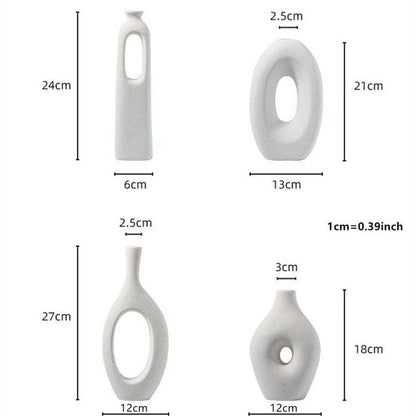 frJardioui Vase Nordique Minimaliste en Céramique